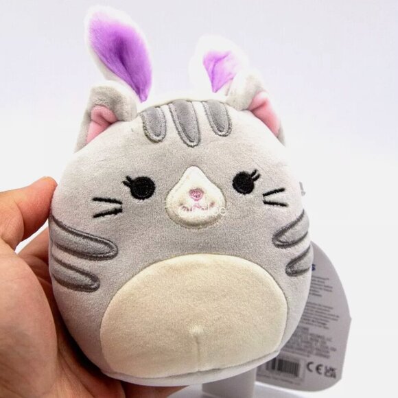 4" Tally The Cat With Bunny Ears Squishmallows Easter Spring Edition Plush Toy - Picture 2 of 4